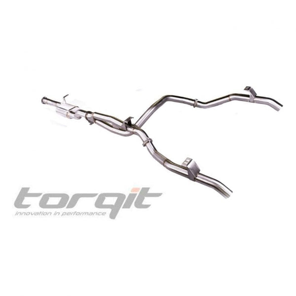 Torqit Twin Exit Exhaust LC79 DUAL CAB V8 HS8148SS-TW: Enhance Vehicle Sound and Power